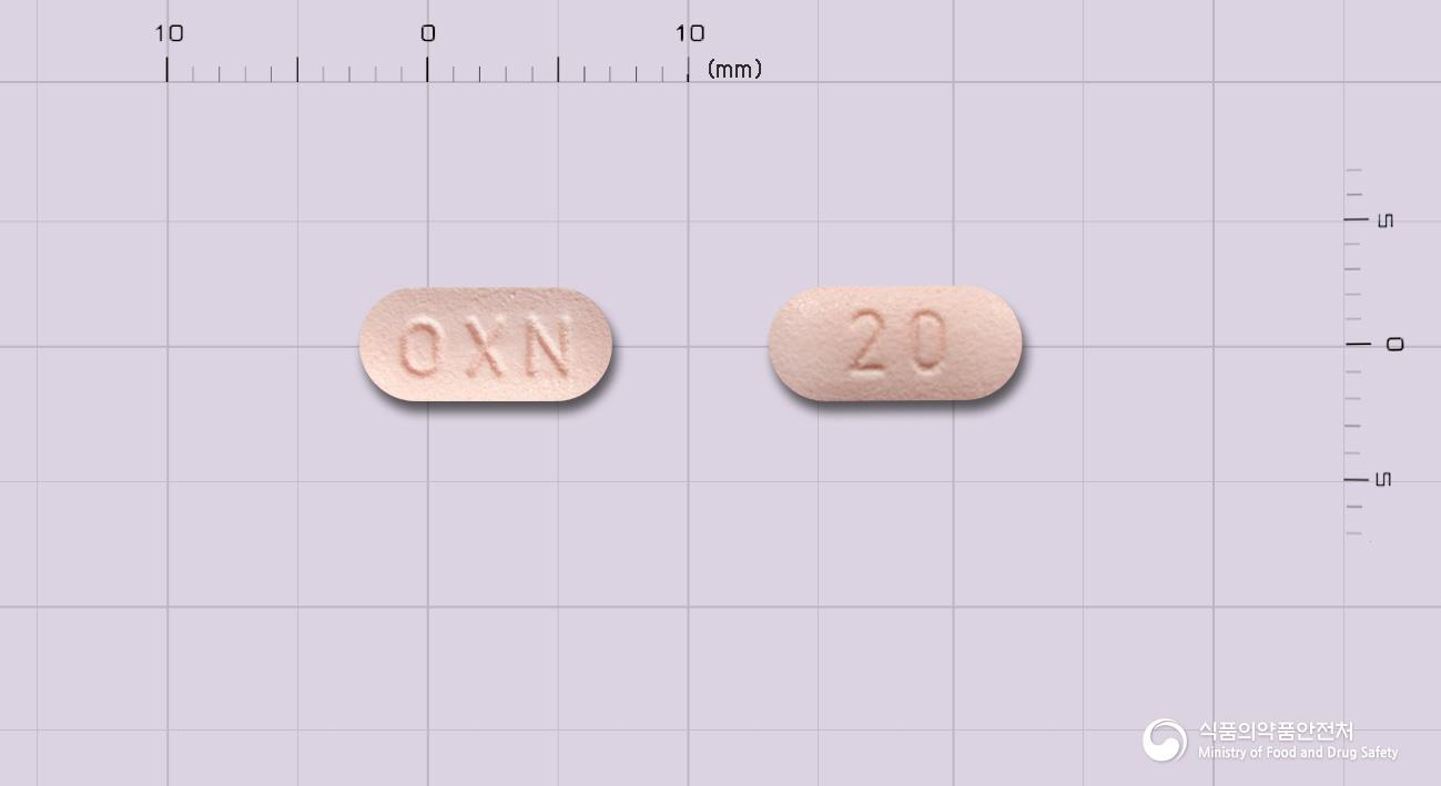 타진서방정 20/10mg - 한국먼디파마 유한회사 - 성분 옥시코돈염산염, 날록손염산염이수화물