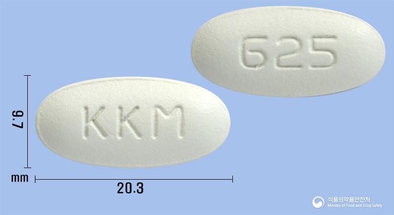 오메클정625밀리그램(아목시실린수화물·묽은클라불란산칼륨(4:1))
