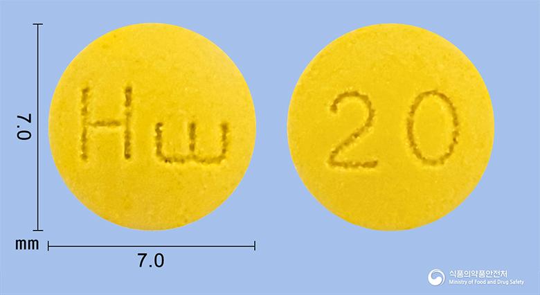 파비라졸정20밀리그램(라베프라졸나트륨)