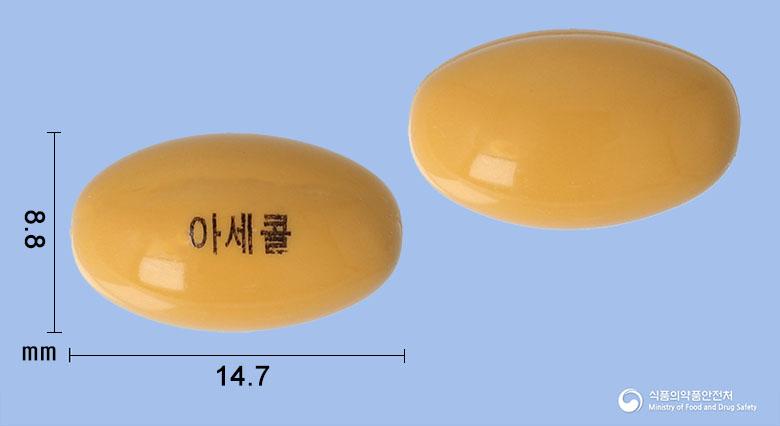 아세콜연질캡슐(콜린알포세레이트) - 진양제약(주) - 성분 콜린알포세레이트