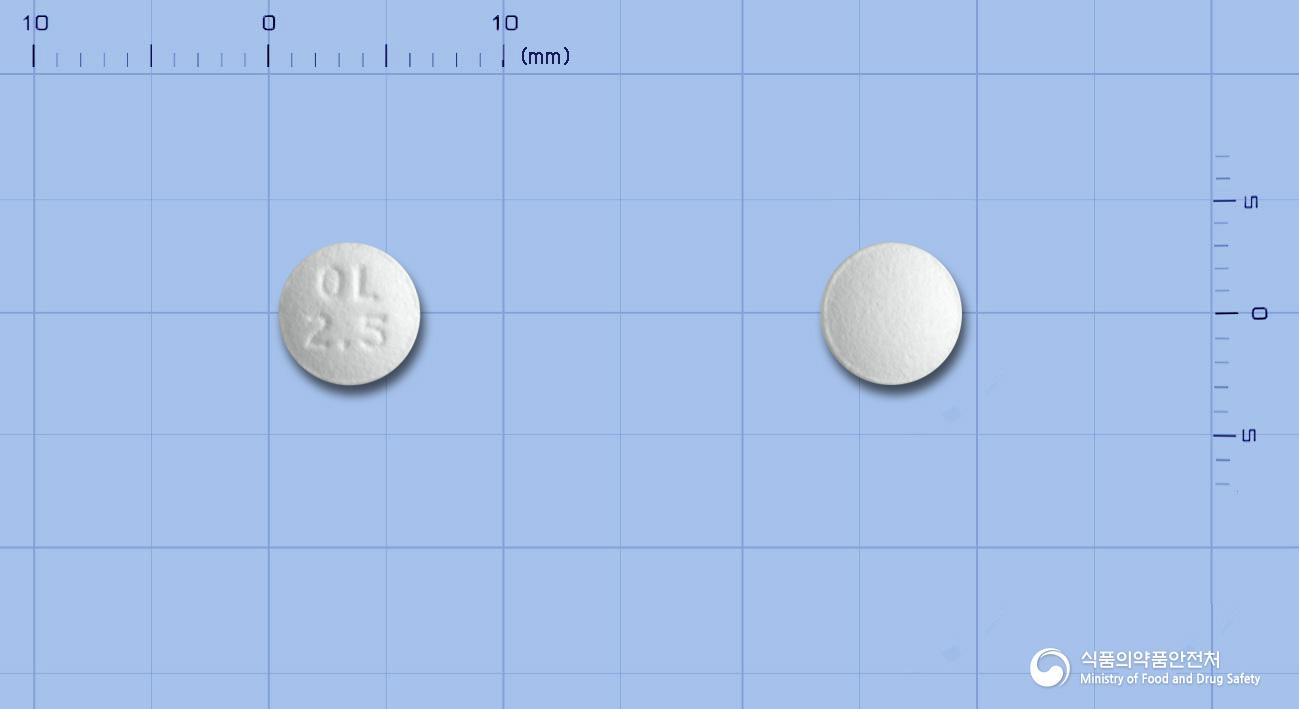 테바올란자핀정2.5밀리그램
