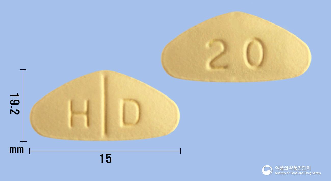 아작스정20밀리그램(타다라필)