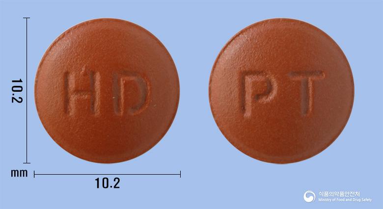 펠투스정(펠라고니움시도이데스11%에탄올추출물(1→8∼10))(수출용)