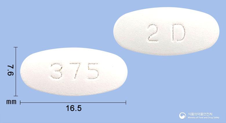 클라옥신정375밀리그램(아목시실린-클라불란산칼륨(2:1))