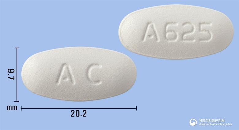 아클라오정625밀리그램(아목시실린-클라불란산칼륨)