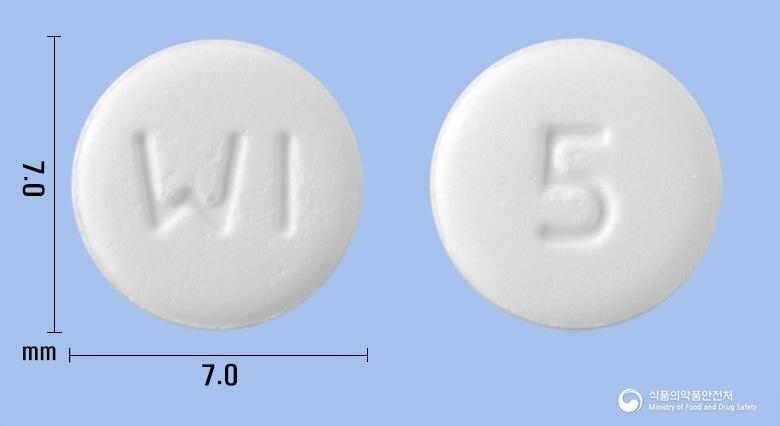 환인메만틴오디정5밀리그램(메만틴염산염)