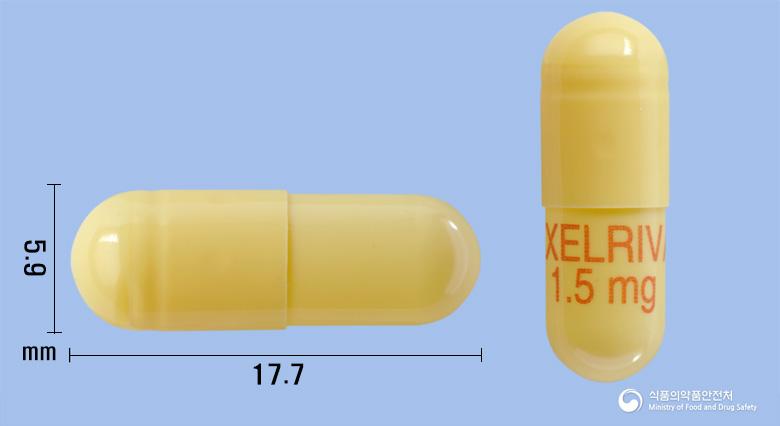 엑셀리바캡슐1.5밀리그램(리바스티그민타르타르산염)