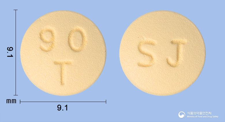 타그렐정90밀리그램(티카그렐러)