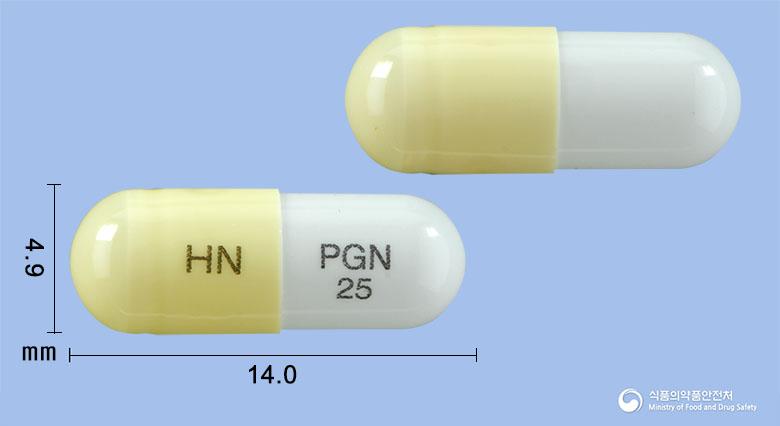 프가틴캡슐25밀리그램(프레가발린)