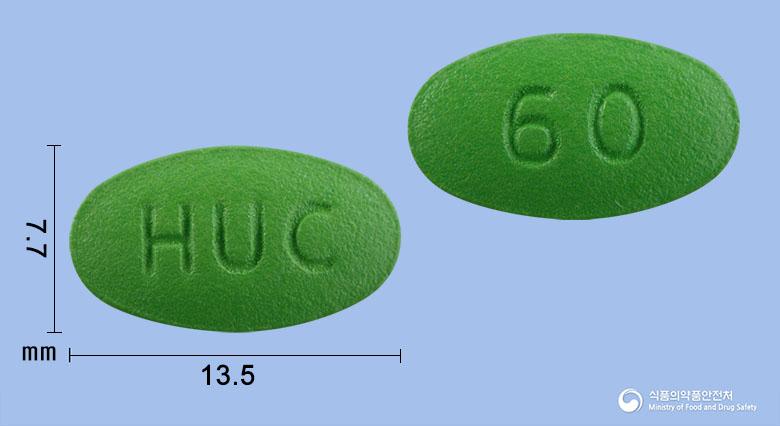 휴트렌정60밀리그램(애엽95%에탄올연조엑스(20→1))