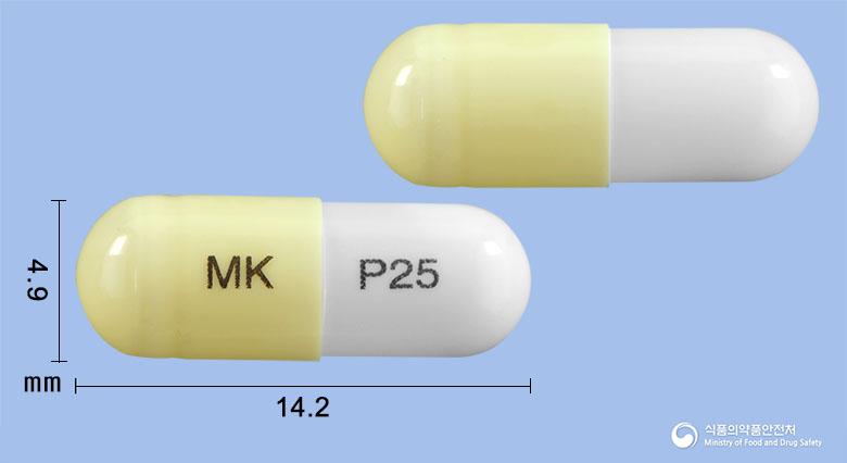 프레리카캡슐25밀리그램(프레가발린)