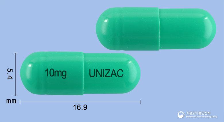 유니작캡슐10밀리그램(플루옥세틴염산염) 