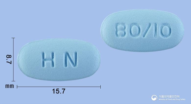 텔미로원정80/10밀리그램