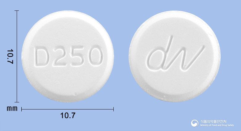 도베우정250mg(도베실산칼슘수화물) - 대우제약(주) - 성분 도베실산칼슘수화물