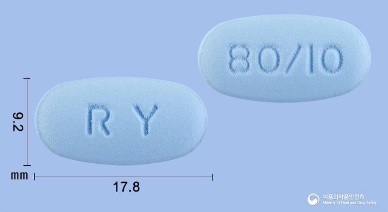 미살탄스타정80/10밀리그램(텔미사르탄, 로수바스타틴칼슘)