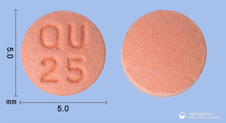 케타핀정25밀리그램(쿠에티아핀푸마르산염)