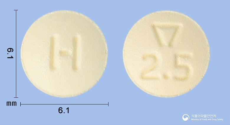 한화리바록사반정2.5밀리그램