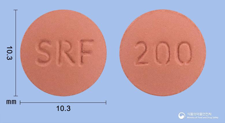 소라닙정200밀리그램(소라페닙토실레이트(미분화))