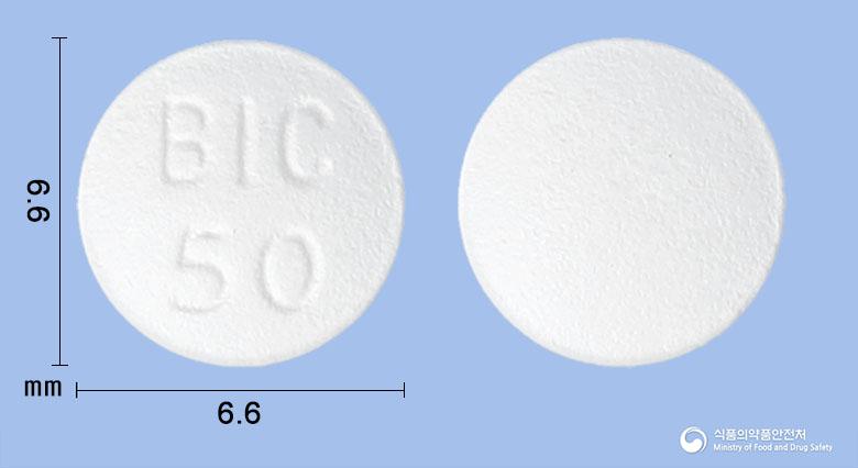 피엠에스비칼루타미드정50밀리그램(비칼루타미드(미분화))