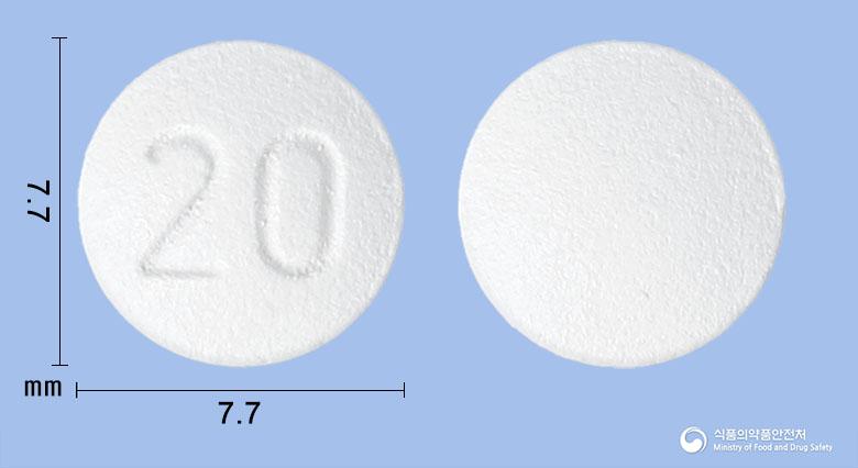 와킥스필름코팅정20밀리그램(피톨리산트염산염)