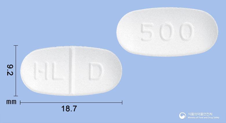 엔시움정500밀리그램(도베실산칼슘수화물)