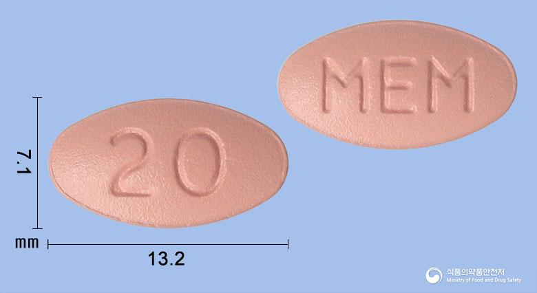 에빅사정20밀리그램(메만틴염산염)