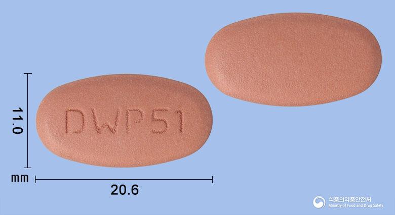 다파원엠서방정5/1000밀리그램