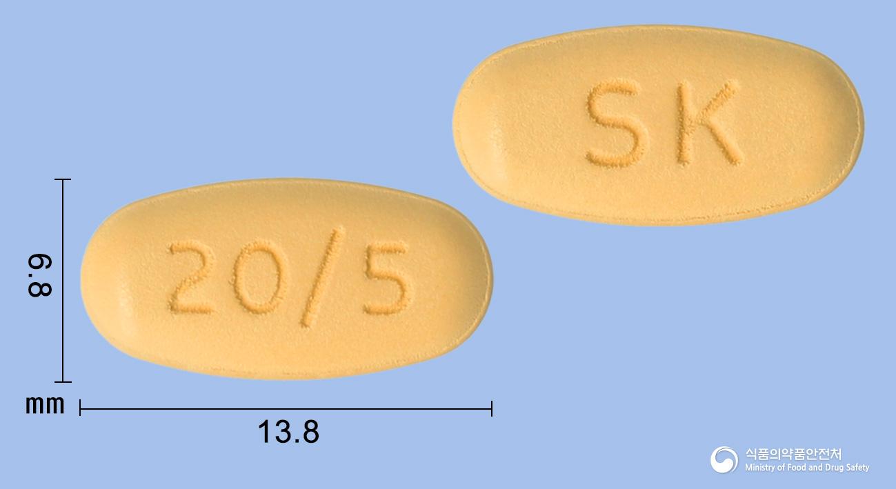 토스젯에이정10/20/5밀리그램(에제티미브,아토르바스타틴칼슘삼수화물,암로디핀베실산염)