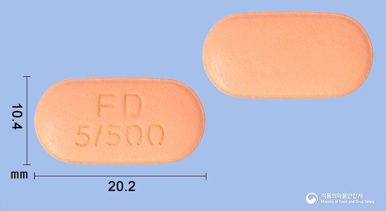 포시다파엠서방정5/500밀리그램(다파글리플로진프로판디올수화물,메트포르민염산염)