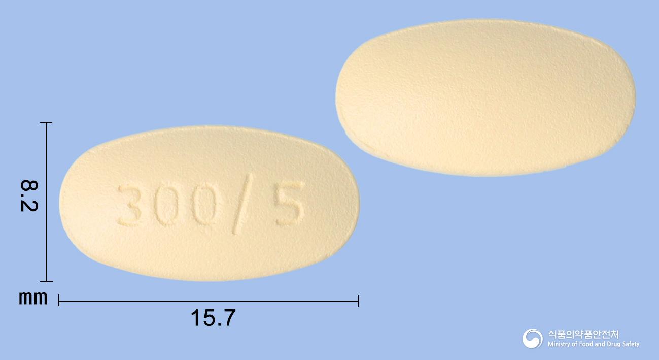 아프로바스크정300/5밀리그램(이르베사르탄,암로디핀베실산염)