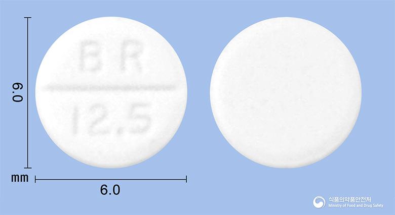카프릴정12.5밀리그람(캅토프릴)수출명;Captolongtablet12.5mg(captopril)