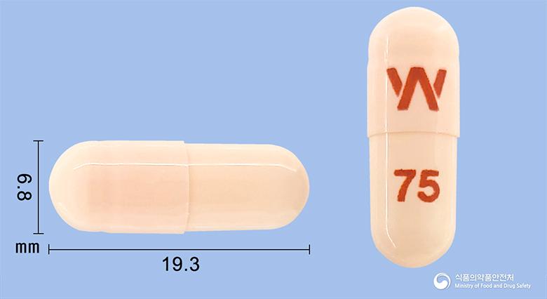 이팩사엑스알서방캡슐75밀리그램