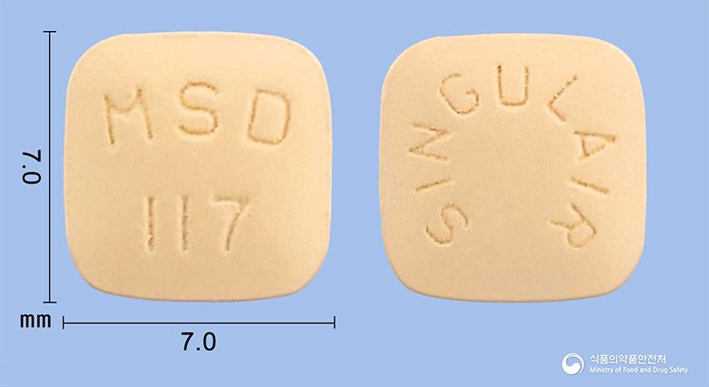 싱귤레어정10밀리그램(몬테루카스트나트륨)