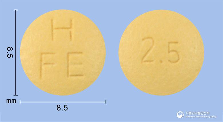 무노발정2.5밀리그람(펠로디핀)