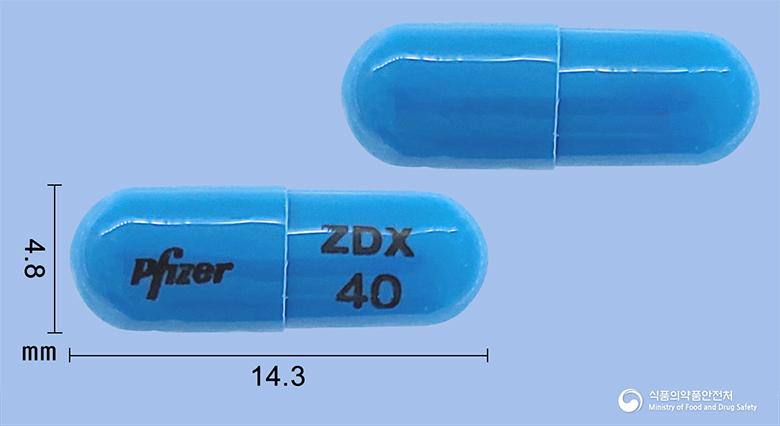 젤독스캡슐40밀리그램(지프라시돈염산염일수화물)