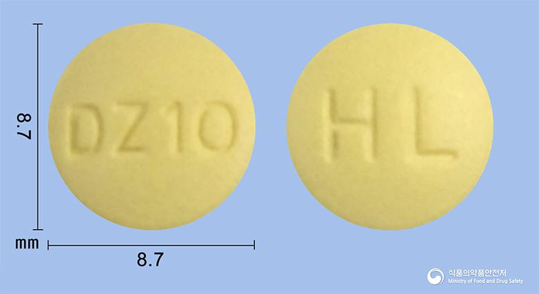 한림도네페질정10밀리그램(도네페질염산염수화물)