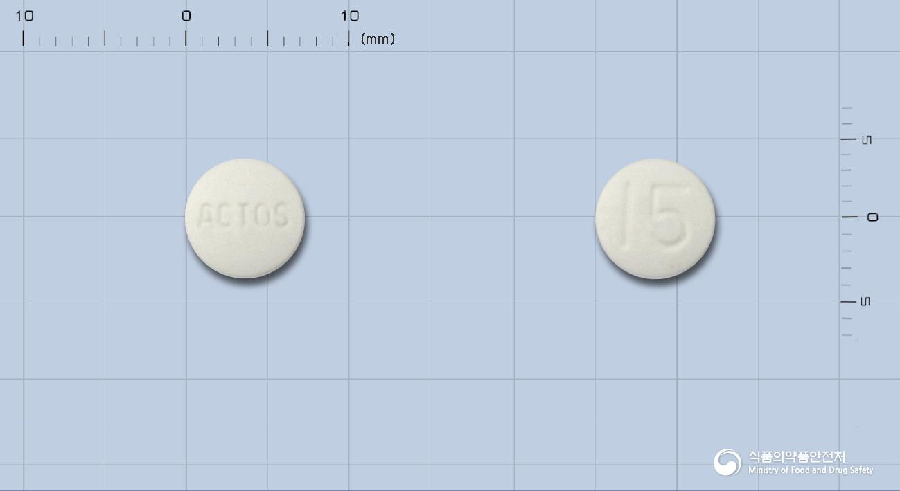 액토스정15밀리그램(피오글리타존염산염)