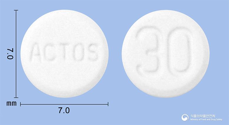 액토스정30밀리그램(피오글리타존염산염)