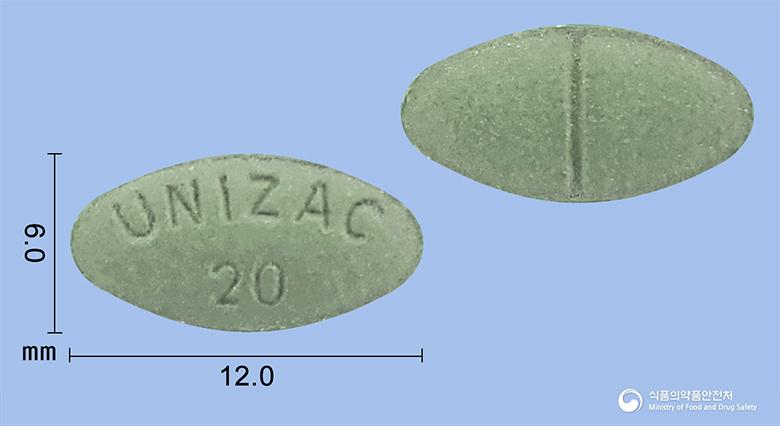 유니작정20밀리그램(플루옥세틴염산염)