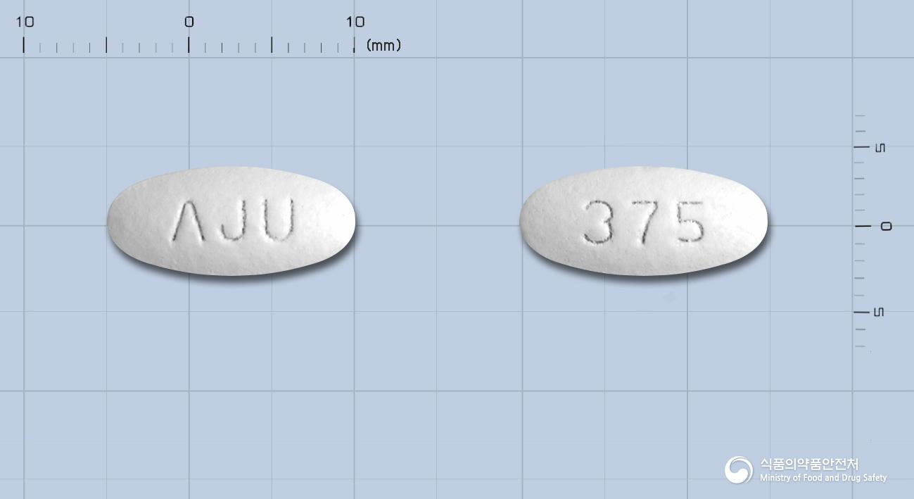 아미클란정375밀리그램(아목시실린수화물.묽은클라불란산칼륨)(2:1)