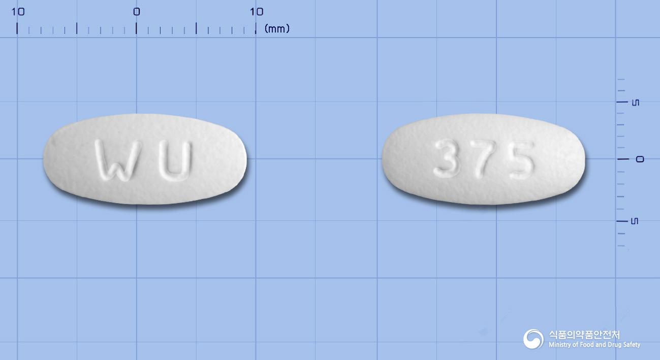 아모시틴정375밀리그램(아목시실린수화물·묽은클라불란산칼륨)