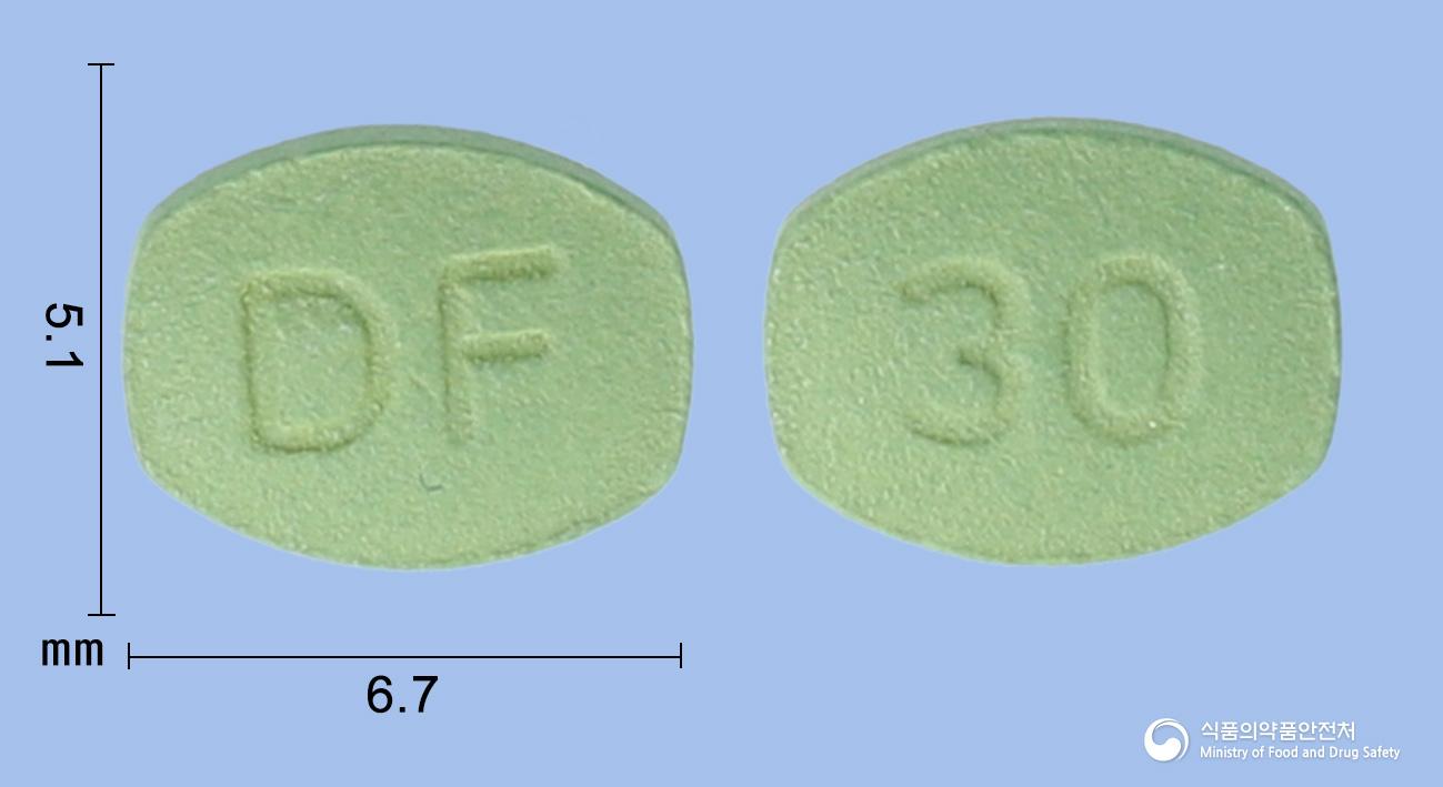 카나덴정30밀리그램(피마사르탄칼륨삼수화물)